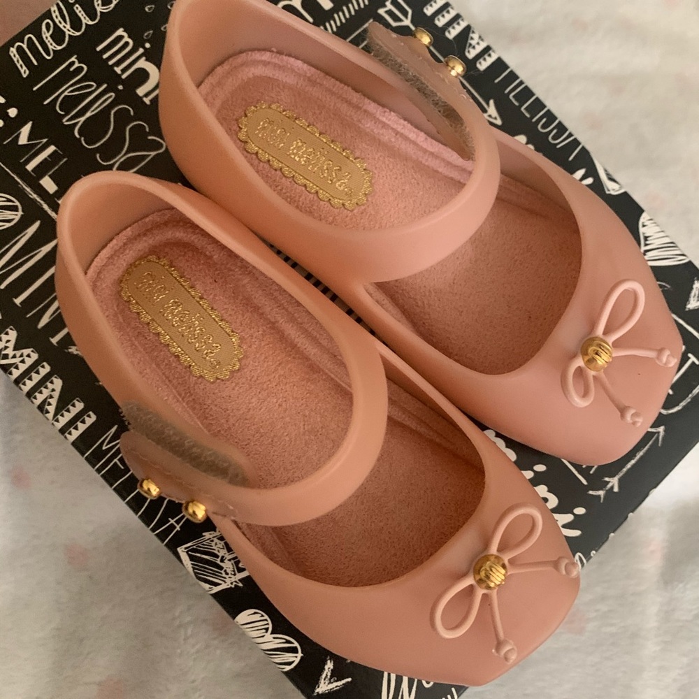 Mini Melissa light pink ballet flats